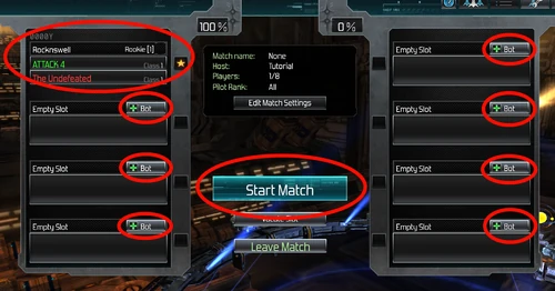 Click on one of the "Empty Slots" to take one of the 8 available spaces