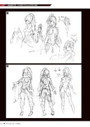 Early Rough Sketches of the Protags from God Eater 3 Visual Artworks