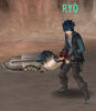 Ryo as Avatar Card NPC in God Eater Burst.