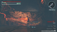 Aragami retreat point near the top right feeding grounds that leads to the right path.