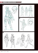 Early Rough Sketches of the Protags from God Eater 3 Visual Artworks