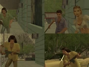 A collage of  gang members