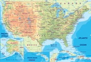 Map of the United States.