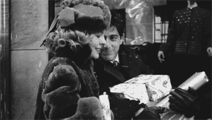 Kay & Michael Christmas shopping in 1945