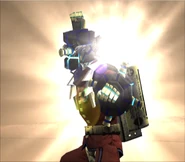 Dr. Ion strikes a pose before fighting Gene.