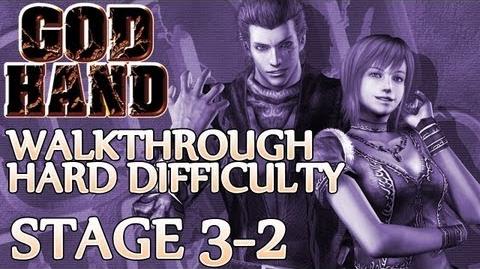 ★ God Hand Walkthrough ▪ Hard Mode - Stage 3-2 ▪ Gorilla Mask Boss Fight