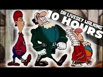 Dr Livesey Walking in Cartoons Places 