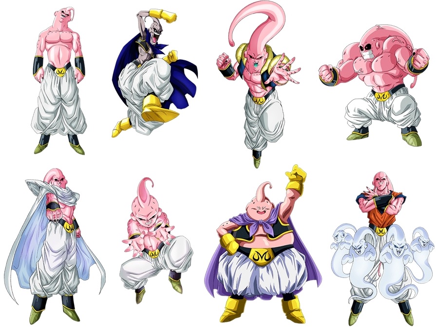 dbz buu all forms