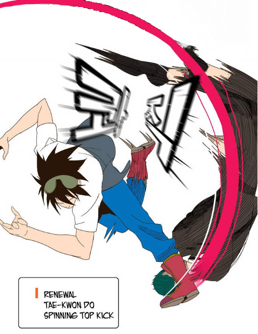 anime high kick