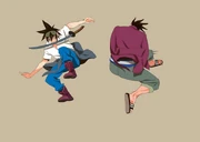 Mo-Ri and Man-Suk Clashing