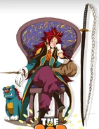 Okhwang wearing the Robe of the Sage