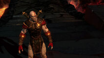 Kratos con la armadura Dominus.