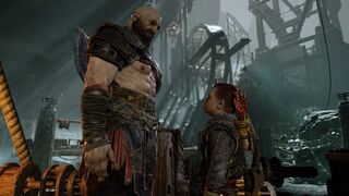 Kratos y Atreus en el Corazón de la Montaña