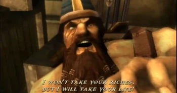 Kratos confesándole que tomará su vida.