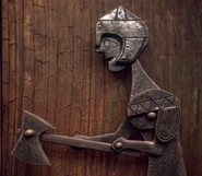 Hrimthur in his armor.