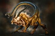 Concept art of Chimera from God of War II.