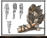 Concept art: Armored Cyclops (Chains of Olympus)