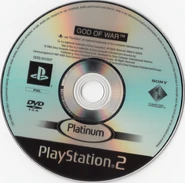 The European (PAL) Disc of God of War (2005; Platinum Release).