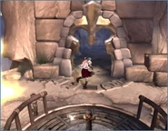 The entrance to the traps.