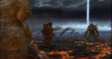 Elio (con l'aiuto di Ermes) combatte contro Epimeteo, durante la prima Grande Guerra.