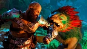 Kratos fighting a Gulon