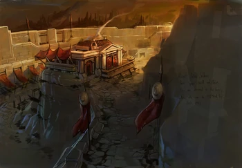 Diseño conceptual del burdel de Esparta.