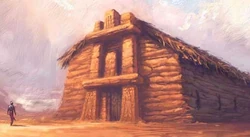 Diseño conceptual del Templo de Atenea.