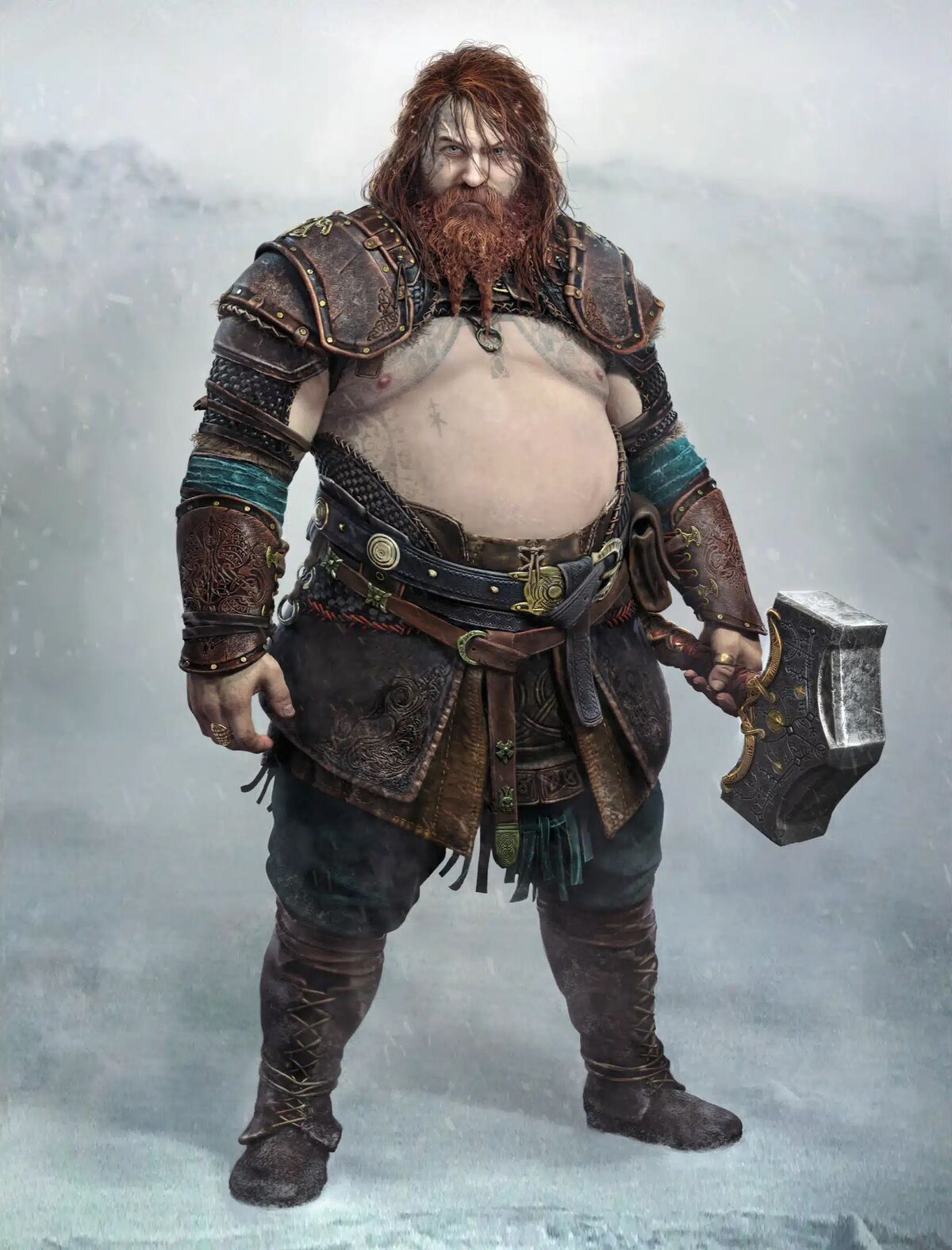 Todo chiquito, todo panzón: Thor de God of War se parece a la