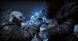 Theory: Kratos gets mjolnir, gives it to the brothers, they give it a long handle, Kratos gets lightning sledgehammer. : r/GodofWar