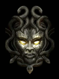 Grabado de la puerta del Templo de Euríale.