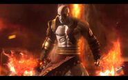 Kratos, as seen in MK9, with the Blades of Athena.