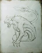 El Tatzelwurm básico en el códice de Atreus.