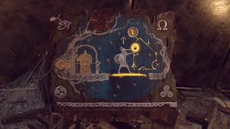 Journeys of , the Norse God of War, to other realms using the . The Celtic triskellion can be seen on the bottom right corner.