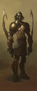 Concept Art of Kratos.