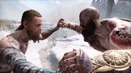 God-of-War-The-Stranger.jpg (57 KB) Kratos and Baldur during their first encounter.