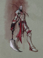 Concept Art of Kratos.