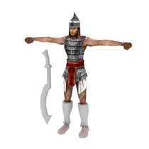 Modelo 3D de un Guerrero Persa.