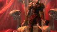 Zora&LoraII2.jpeg (178 KB) Zora, Lora and Kratos in the intro cutscene of God of War II