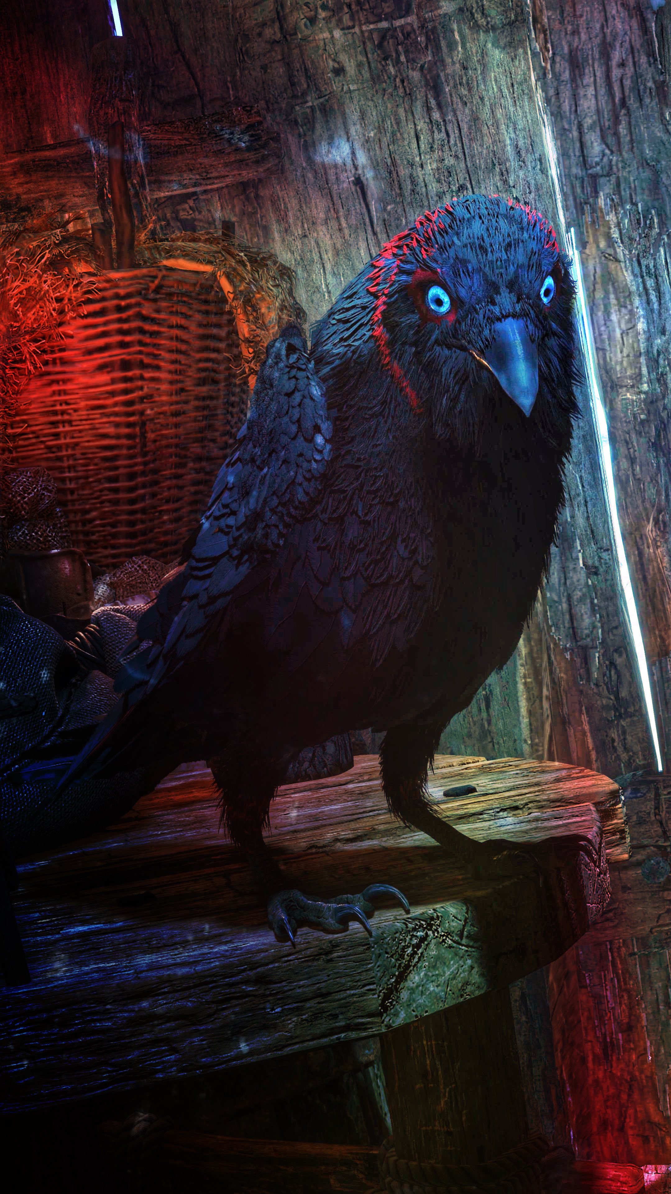 Detail about Odin and his ravens, Huginn and Muninn : r/GodofWar