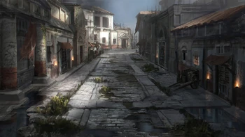 Diseño conceptual de las calles de Esparta.