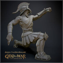 3D rendering of the Statue of Apollo (without the lantern)