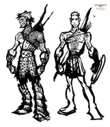 Concept Art of Kratos.