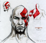 Concept Art of Kratos.