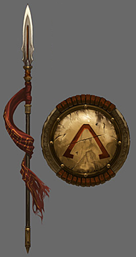 ares greek god of war shield