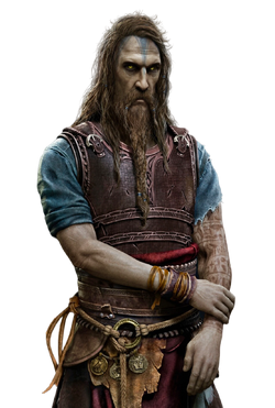 Tyr's model has Egyptian hieroglyphs tattooed on his arm, as well as some  coins on his waist guard (I think the one in the middle might be from  Greece) : r/GodofWar