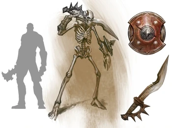 Diseño conceptual de los Restos Malditos.