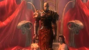 Zora&LoraII.jpeg (170 KB) Zora, Lora and Kratos in the intro cutscene of God of War II