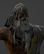 Zeus' Character Model in God of War II (Close-up)