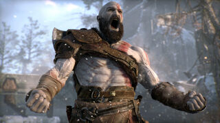 Kratos invocando la Ira Espartana
