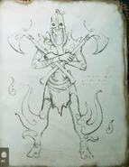 El Draugr Veloz en el códice de Atreus.